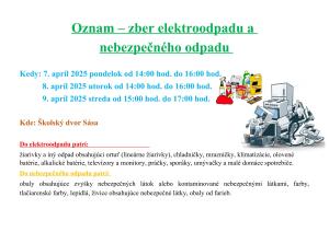 zber elektroodpadu a nebezpečného odpadu